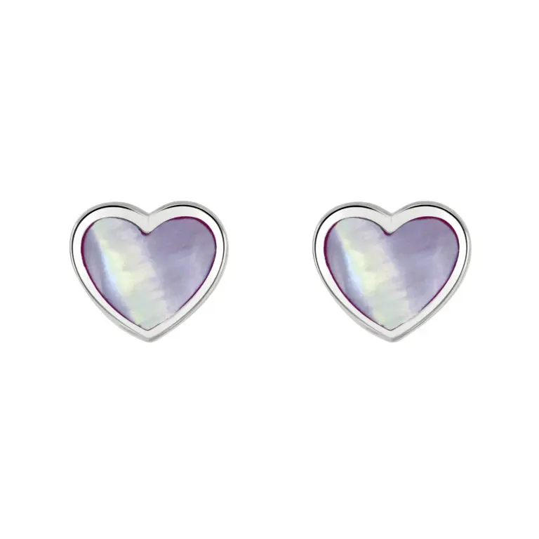 Kit Heath Lilac Heart Studs