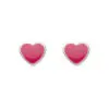 Kit Heath Pink Heart Studs