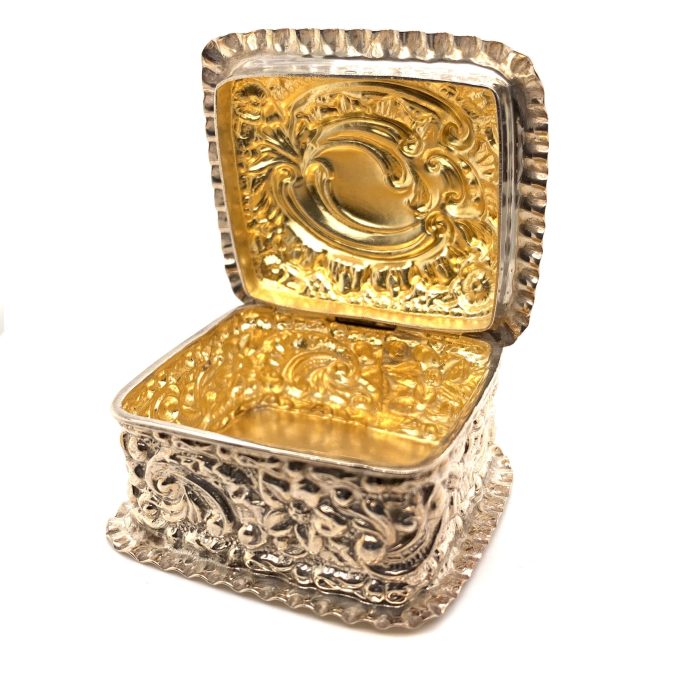 Antique Silver Pill Box - Image 3