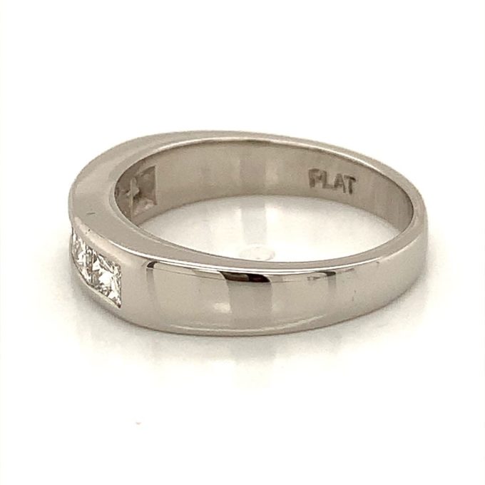Platinum and Diamond Five Stone Eternity Ring - Image 3
