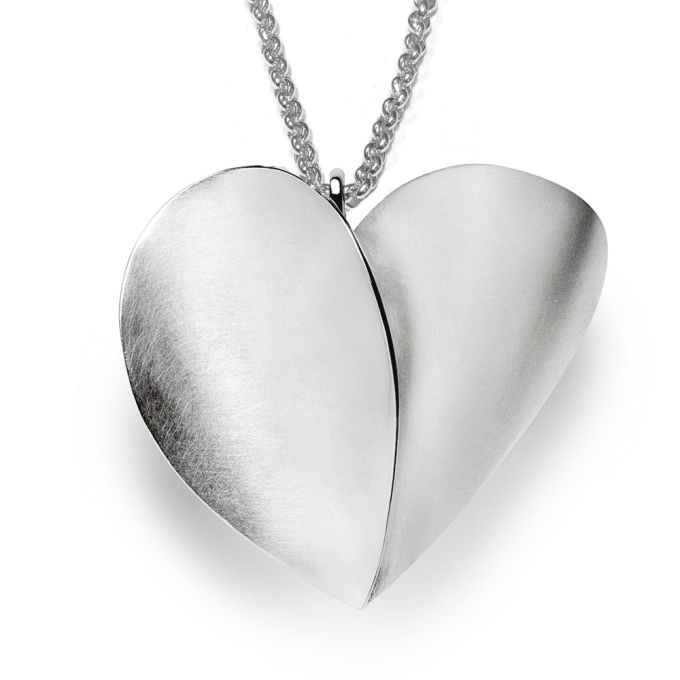 Large Petal Heart Necklace by Bastian