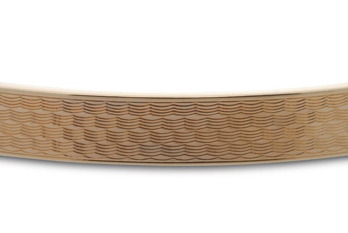 9 Carat Rolled Rose Gold Bangle - Image 2