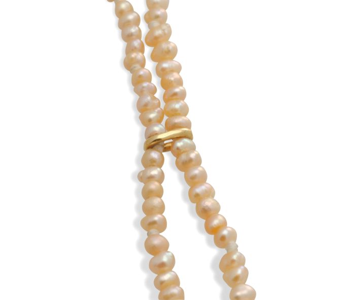 Seed Pearl Coin Necklace - Image 3