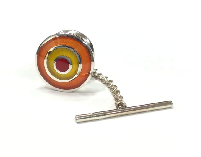 Silver Enamelled Tie Pin