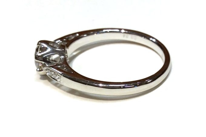 0.54ct Diamond Platinum Solitaire Ring - Image 3