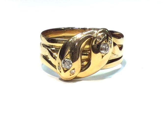 18ct Gold Snake Ring