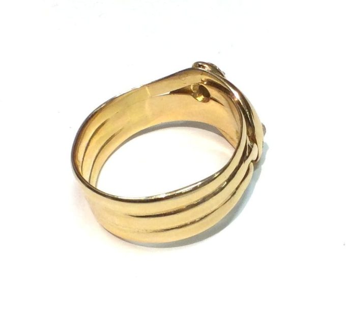 18ct Gold Snake Ring - Image 3