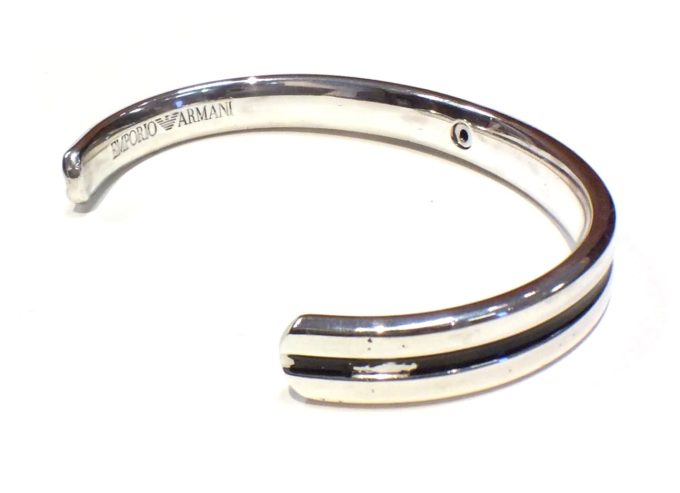 Emporio Armani Gents Silver Cuff - Image 2