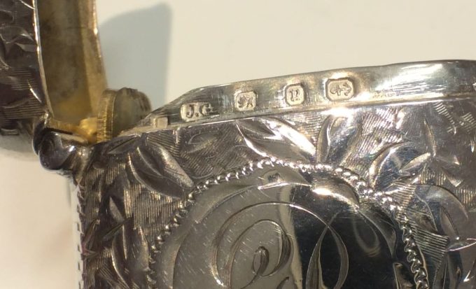 Antique Silver Vesta Case - Image 4