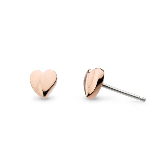 Kit Heath Rose Heart Stud Earrings