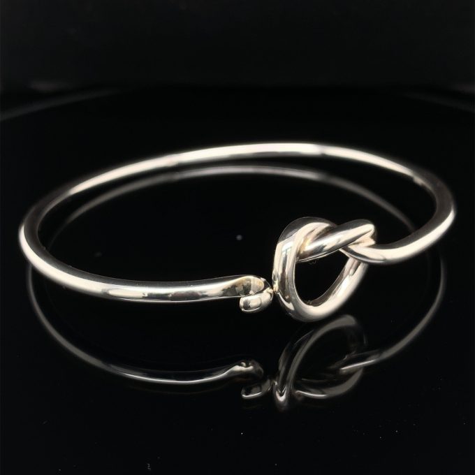 Silver Knot Bangle - Image 2