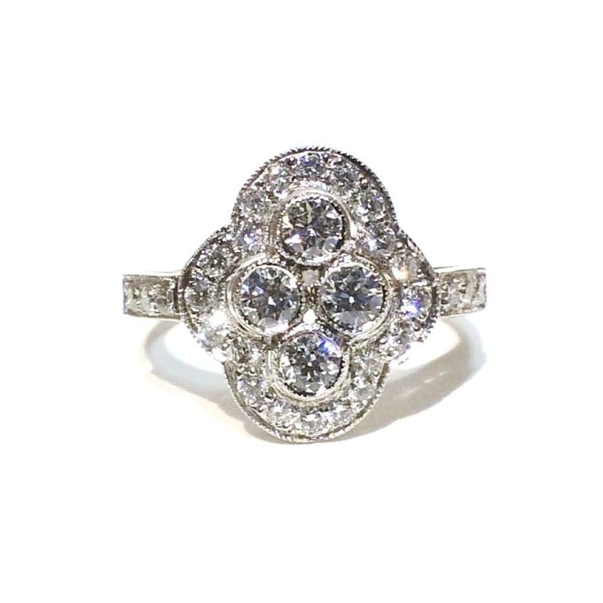 Vintage Style Diamond Dress Ring