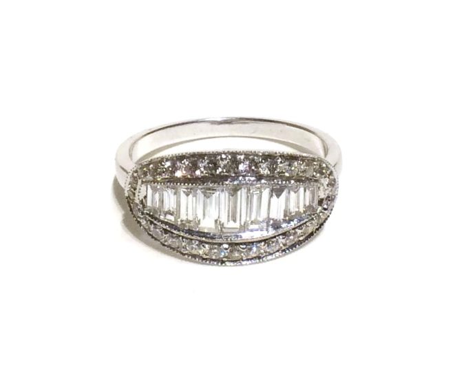 Baguette Diamond Set Dress Ring - Image 5