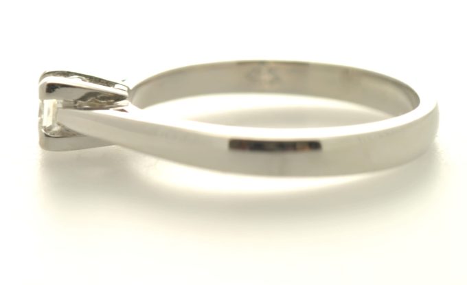 White Gold Princess Cut Diamond Solitaire - Image 3