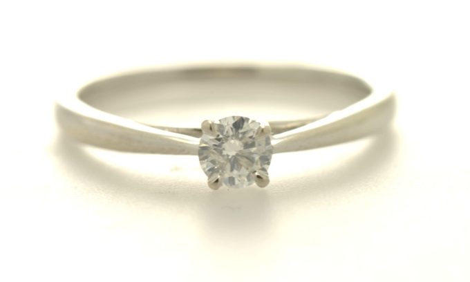 White Gold 1/4 Carat Diamond Solitaire Ring