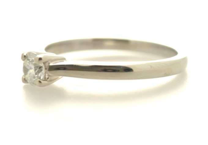 White Gold Diamond Solitaire - Image 2