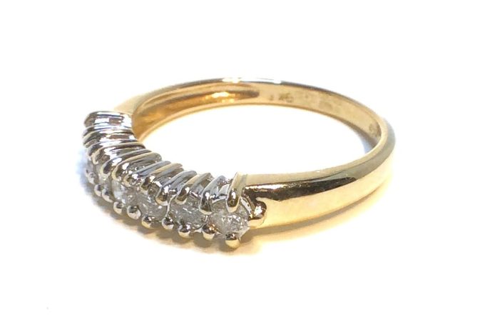 Yellow Gold Diamond Seven Stone Ring - Image 3