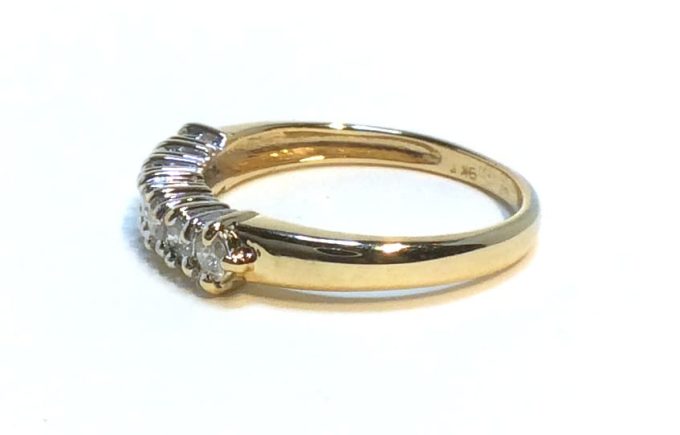 Yellow Gold Diamond Seven Stone Ring - Image 2