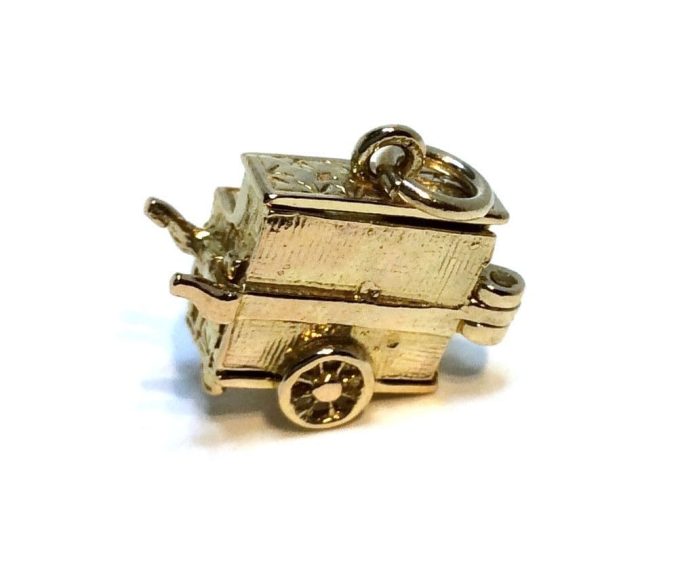 Vintage Gold Organ Charm - Image 3