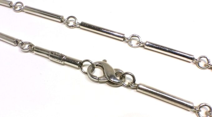 Sterling Silver Bar link Chain - Image 2