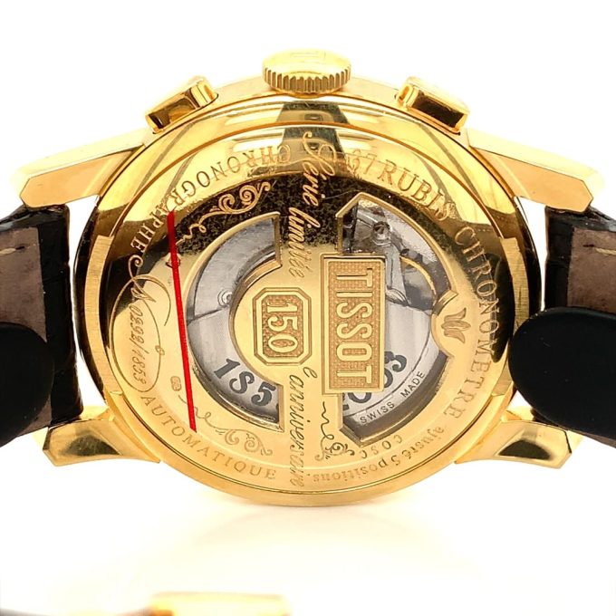 Tissot Heritage Gold Chronograph Watch T71.3.439.31 - Image 3