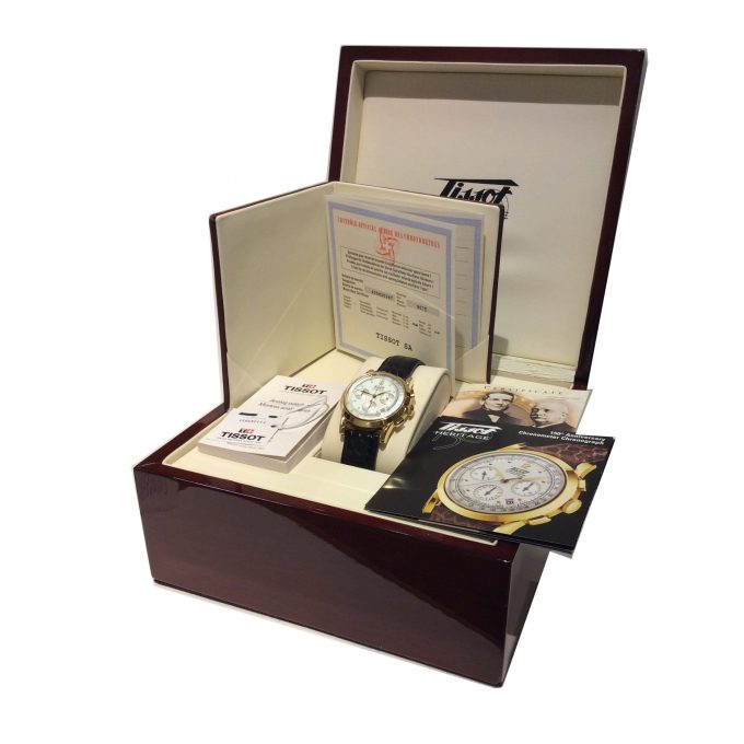 Tissot Heritage Gold Chronograph Watch T71.3.439.31 - Image 7