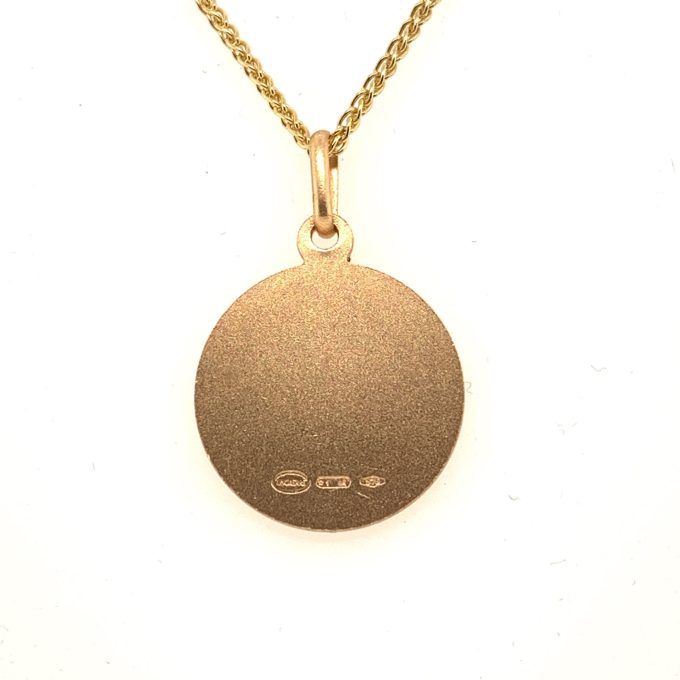 16mm Gold St. Christopher Necklace - Image 2