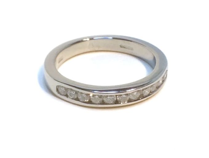Platinum Channel Set Diamond Eternity Ring - Image 4