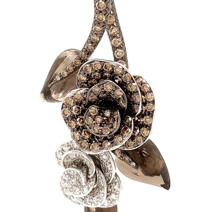 Asprey Diamond Rose Pendant - Image 5