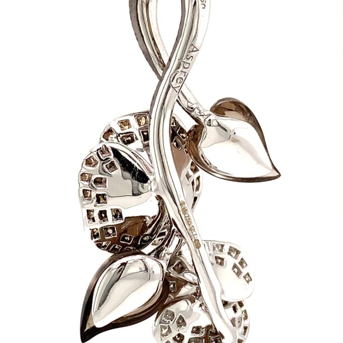 Asprey Diamond Rose Pendant - Image 4