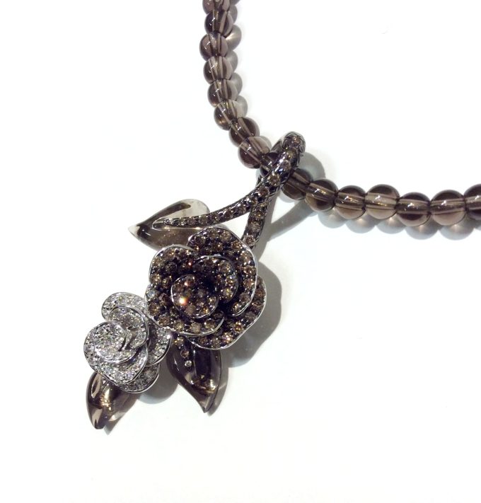 Asprey Diamond Rose Pendant - Image 2