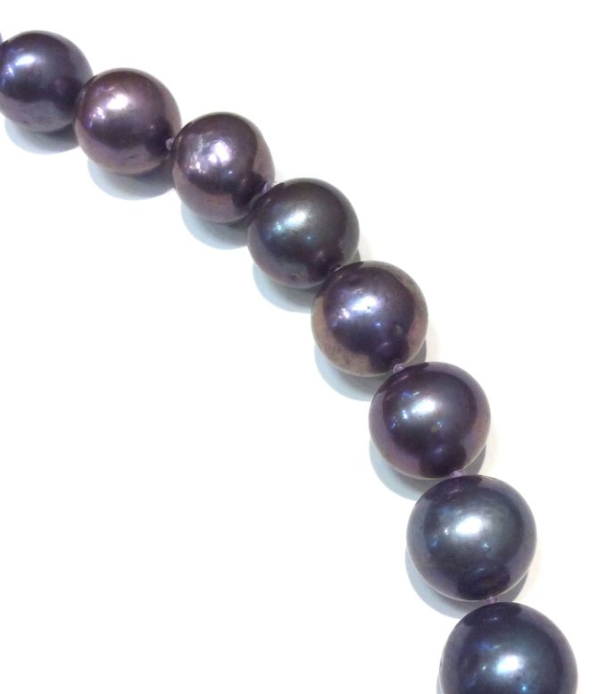 Peacock Pearl 11-13mm Necklace - Image 4