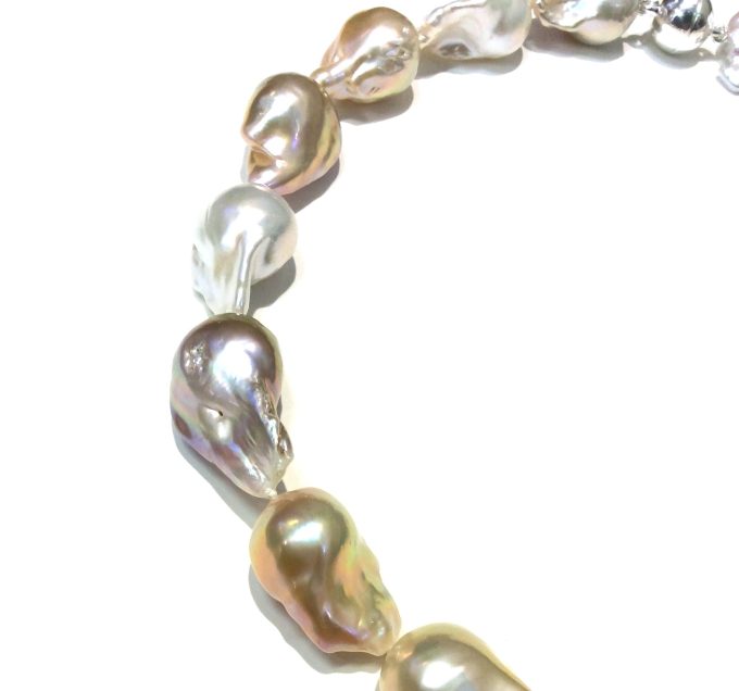 Multi Hue 20 - 30 mm Pearl Necklace - Image 2