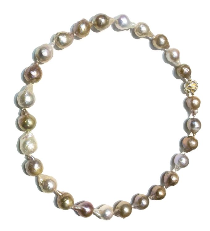Gold Tones 12-14mm Pearl Necklace - Image 4