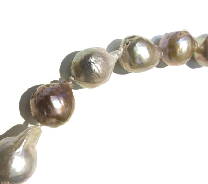 Gold Tones 12-14mm Pearl Necklace - Image 5