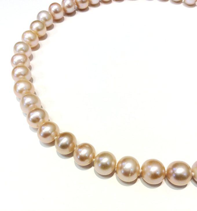 Peach 11-13mm Pearl Necklace - Image 6