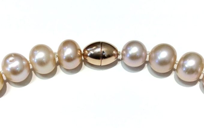 Peach 11-13mm Pearl Necklace - Image 5