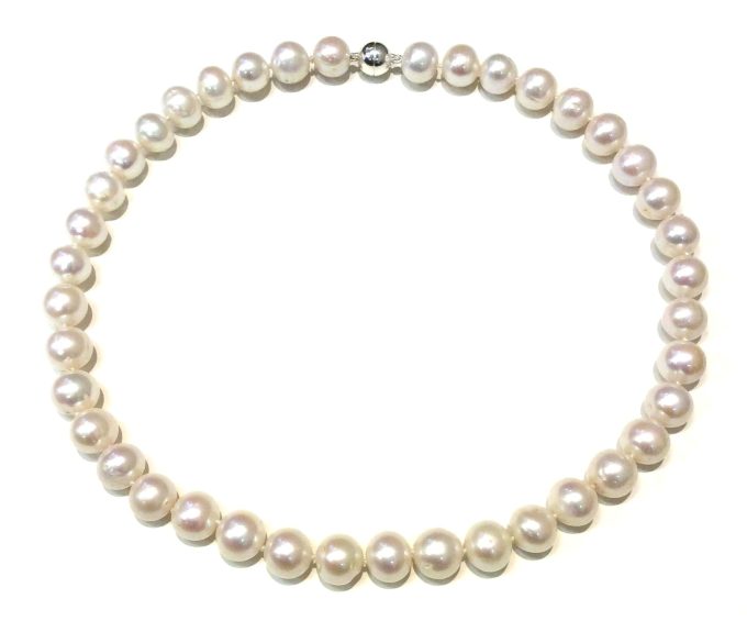 Classic White 11-13mm Pearl Necklace - Image 2