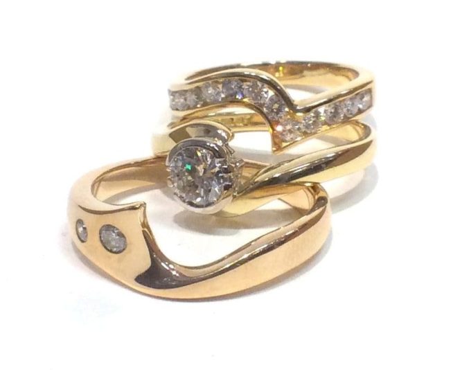 Diamond Shaped Ring Set - Image 3