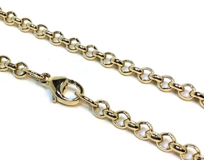 Yellow Gold 22" Belcher Chain - Image 2