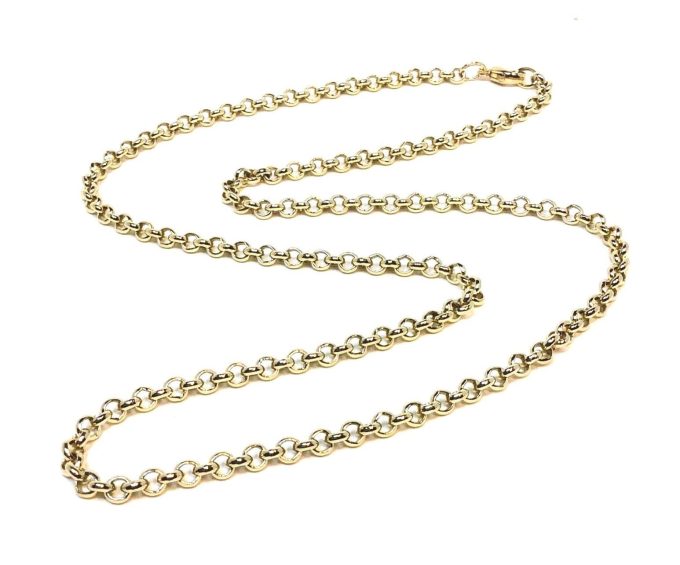 Yellow Gold 22" Belcher Chain - Image 3