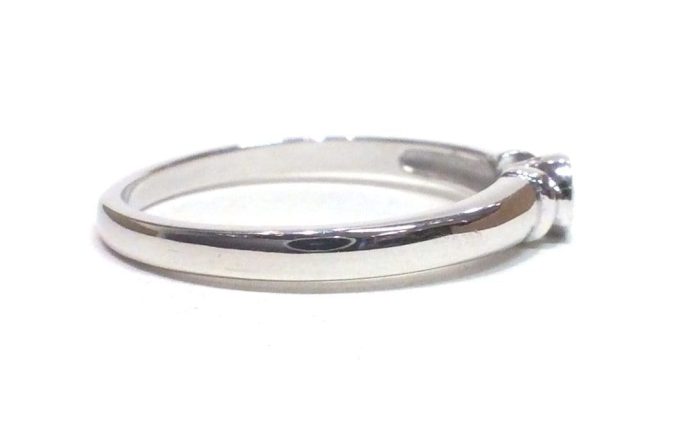 White Gold Diamond Solitaire Ring - Image 2