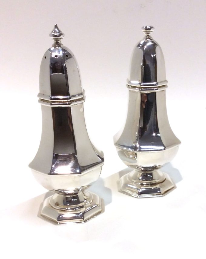 Georgian Style Silver Salt and Pepper