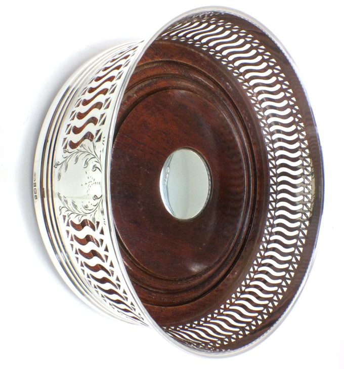 Large Silver Bottle Coaster