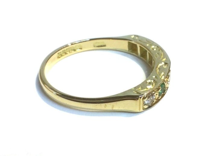 Emerald and Diamond Eternity Ring