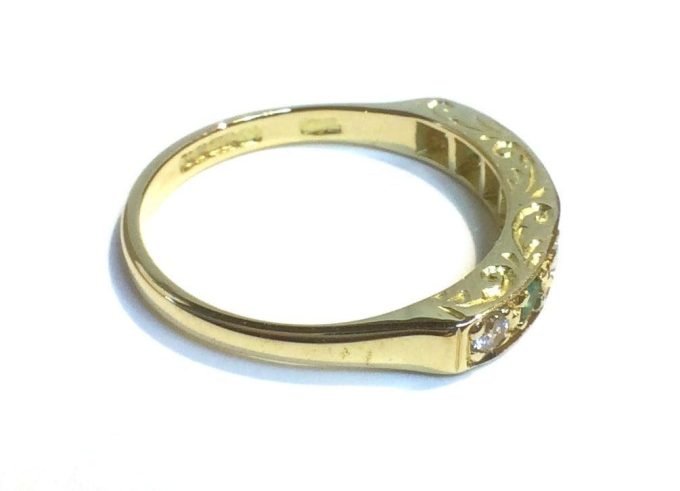 Emerald and Diamond Eternity Ring
