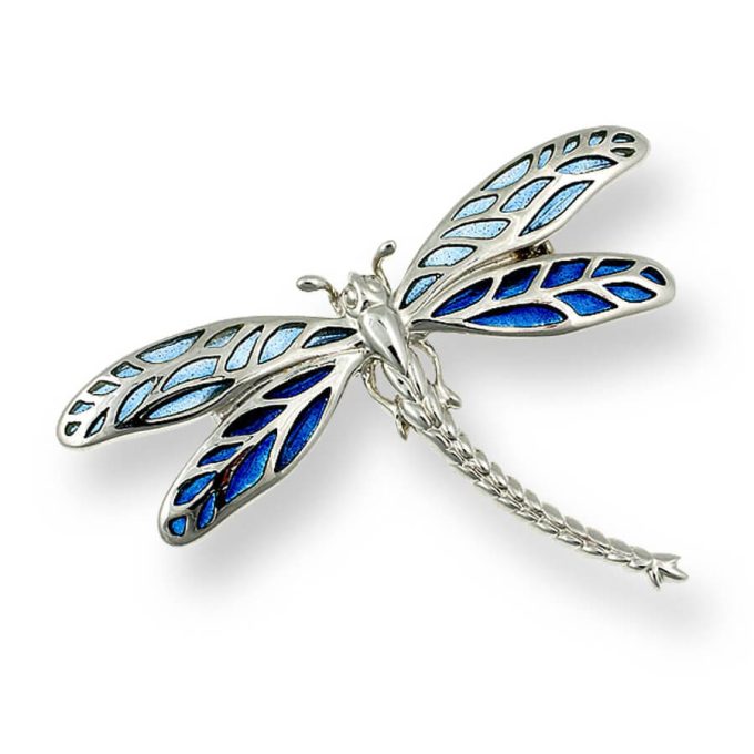 Nicole Barr Blue Dragonfly Brooch and Pendant