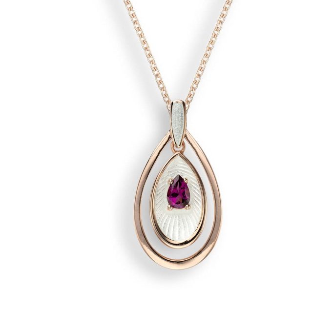 Nicole Barr Rhodolite Drop Pendant