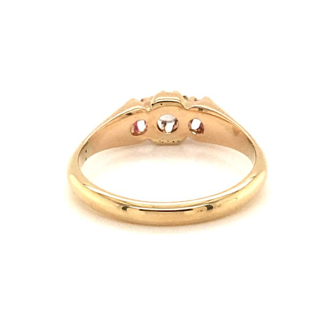 Edwardian Ruby and Diamond Trilogy Ring - Image 2