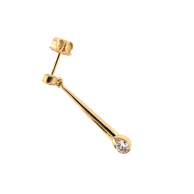 0.50ct Diamond Drop Earrings - Image 2